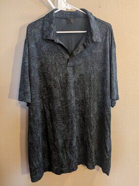 Adidas mesh print polo shirt